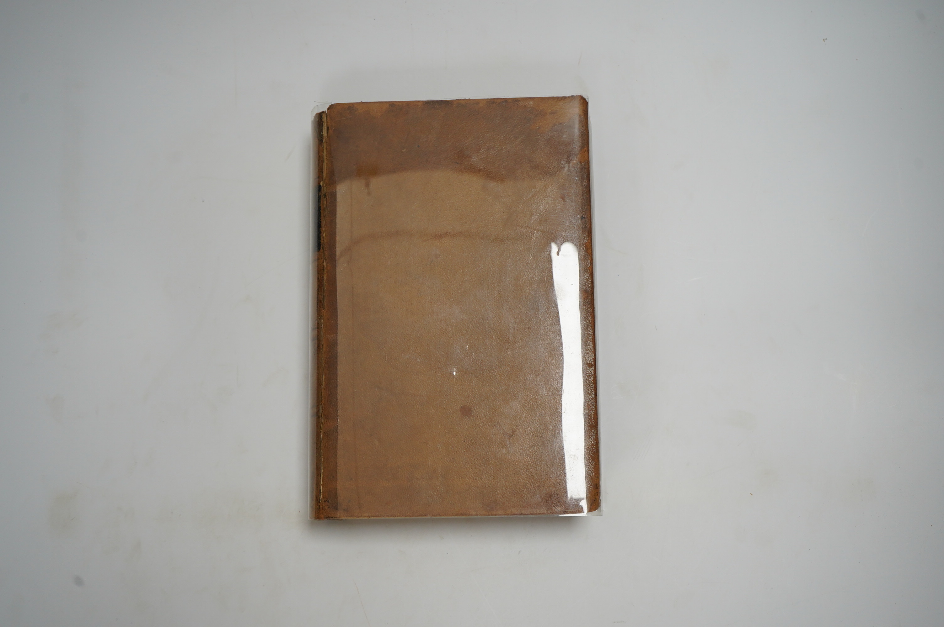 Twain, Mark [Samuel L. Clemens] - Roughing it, 8vo, calf, backstrip torn, boards scuffed, front inner hinge weak, front fly leaf with ink ownership inscription - ‘’John R. Baldwin, Christmas 1872’’, American Publishing C